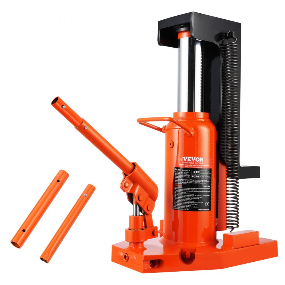 VEVOR Hydraulic Toe Jack, 5 Ton On Toe Toe Jack Lift, 10 Ton On Top Lift Capacity Machine Jack, 0.8-6.8 in Toe Height, 11.3-17.3 in Top Height, Air Hydraulic Claw Jack for Machinery, Industry - JZQJDWQBKXZ5B0XAJV0