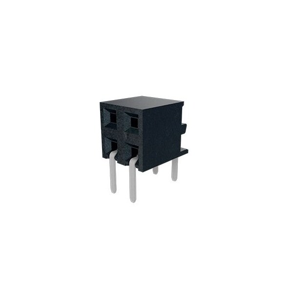 Fci Board Connector, 8 Contact(S), 2 Row(S), Female, Right Angle, 0.079 Inch Pitch, Solder Terminal,  - 10131932-108ULF
