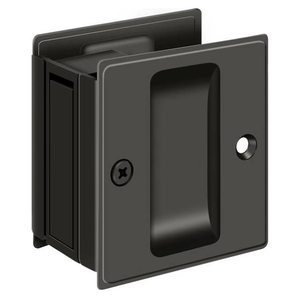 Deltana Pocket Lock, 2-1/2" X 2-3/4" Passage Oil Rubbed Bronze - SDP25U10B