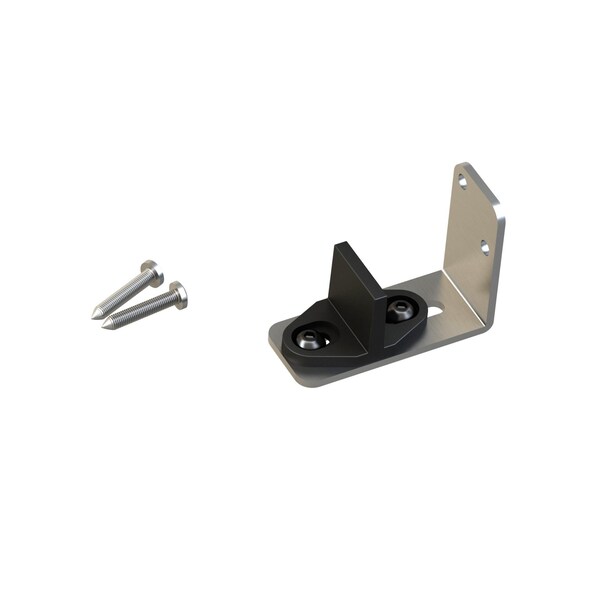 Onward Adjustable Lower Guide for Wood Door, Stainless Steel - 246204110SSBC