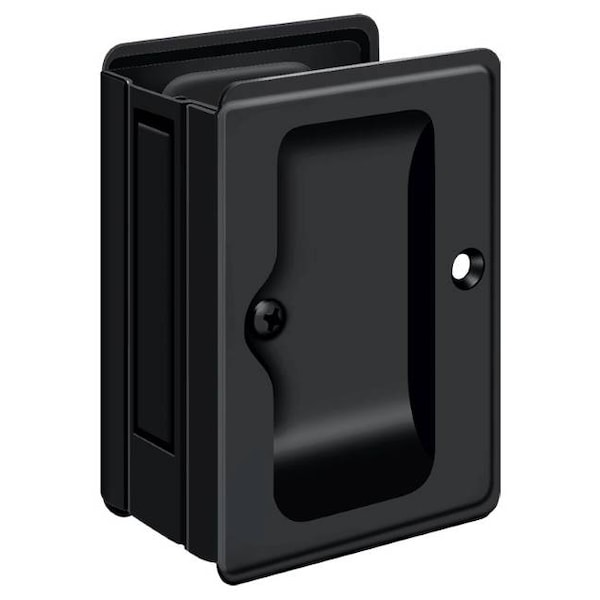 Deltana Heavy Duty Pocket Lock, Adjustable, 3-1/4" X 2 1/4" Passage Black - SDPA325U19