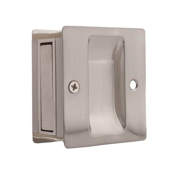 Weslock Rect Pass Pocket Door Lock ADJ Backset Full Lip Strike Satin Nickel - 00527XNXN