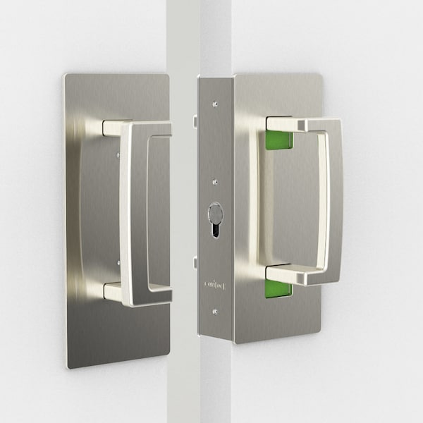 Richelieu CL400 Cavity Sliders Magnetic Pocket Door Handle, Passage, Matte Black - CL400B0229