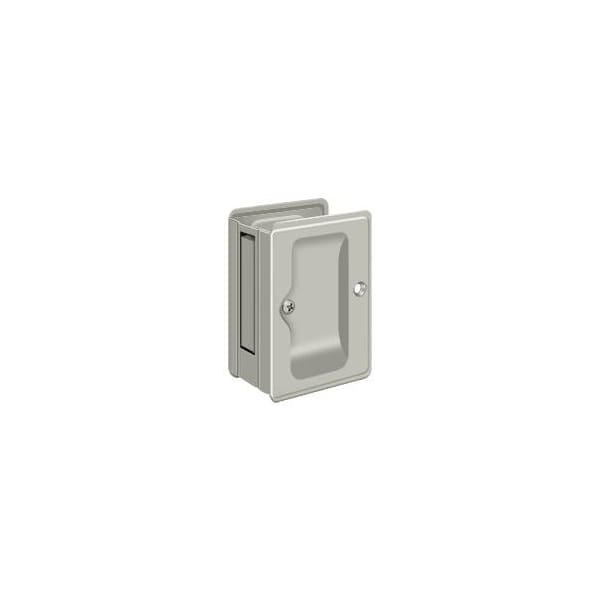 Deltana Heavy Duty Pocket Lock, Adj, 3-1/4" X 2 1/4" Passage Satin Nickel - SDPA325U15