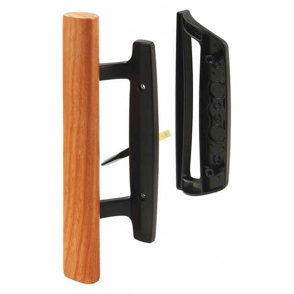 Primeline Tools Sliding Glass Door Handle Set, 3-15/16 in., Diecast, Black, Mortise (Single Pack) - MP1131