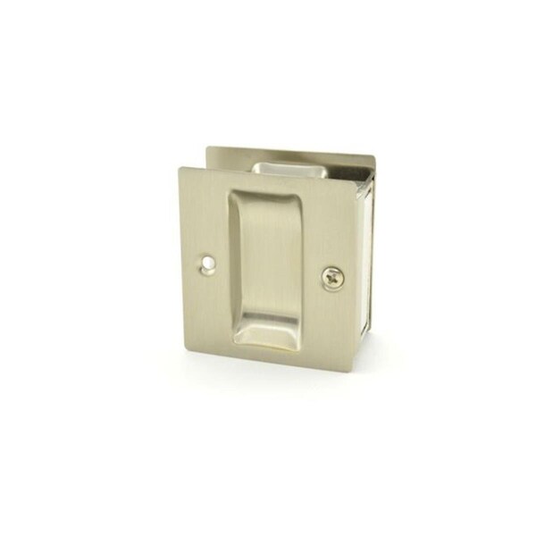 Propation Passage Pocket Door Lock Square Cutout, Satin Nickel - PR1634237