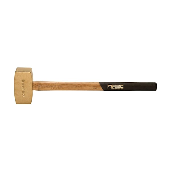 Homestead 24 in. 10 lbs Brass Hammer with Wood Handle - HO3305819