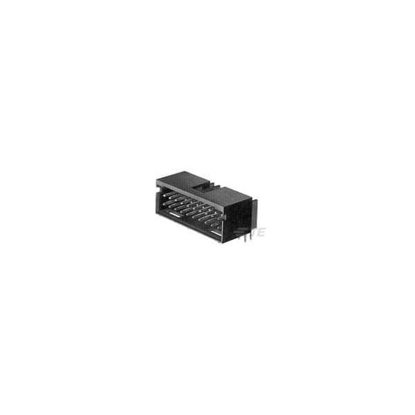 Te Connectivity Board Connector, 14 Contact(S), 2 Row(S), Male, Right Angle, 0.1 Inch Pitch, Solder Terminal,  - 5-87577-4