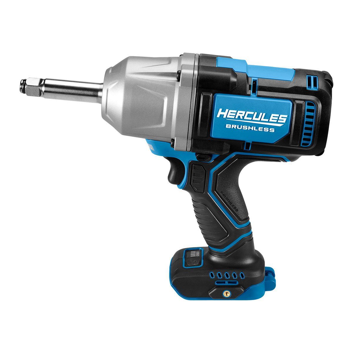Llave de Impacto Inalámbrica Hercules 20V Brushless de 1/2 pulgadas con Alto Torque y Prolongación de Yunque - Herramienta Únicamente - 70094