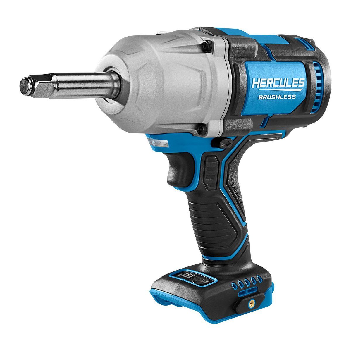 Llave de Impacto Inalámbrica Hercules 20V Brushless de 1/2 pulgadas con Alto Torque y Prolongación de Yunque - Herramienta Únicamente - 70094