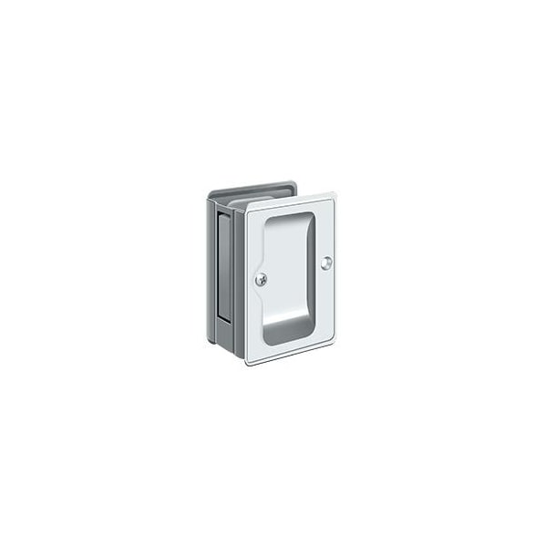 Deltana Heavy Duty Pocket Lock, Adj, 3-1/4" X 2 1/4" Passage Bright Chrome - SDPA325U26