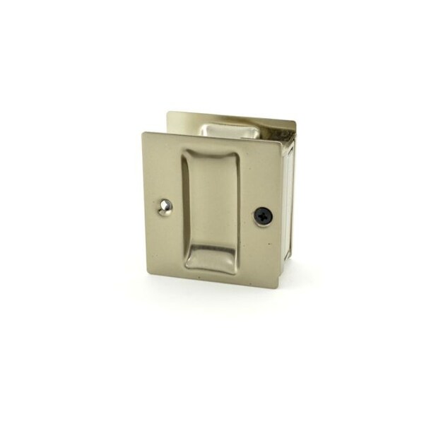 Trimco Passage Pocket Door Lock Square Cutout Antique Nickel - 1064.62