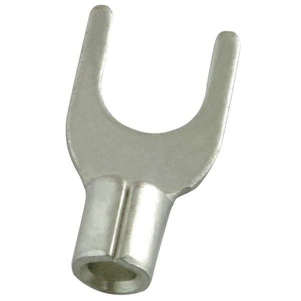 Power First 22-16 AWG Non-Insulated Fork Terminal #6 Stud PK100 - 5WHD8