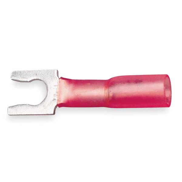 3M 22-18 AWG Heat-Shrink Locking Fork Terminal #10 Stud PK25 - MH18-10FLX