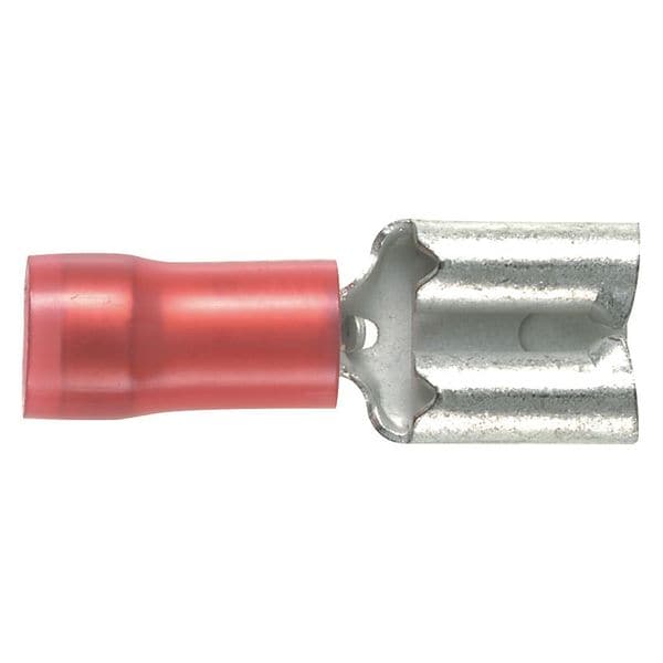 Panduit Female Disconnect, Red, 22-18AWG, PK1000 - DNF18-250-M