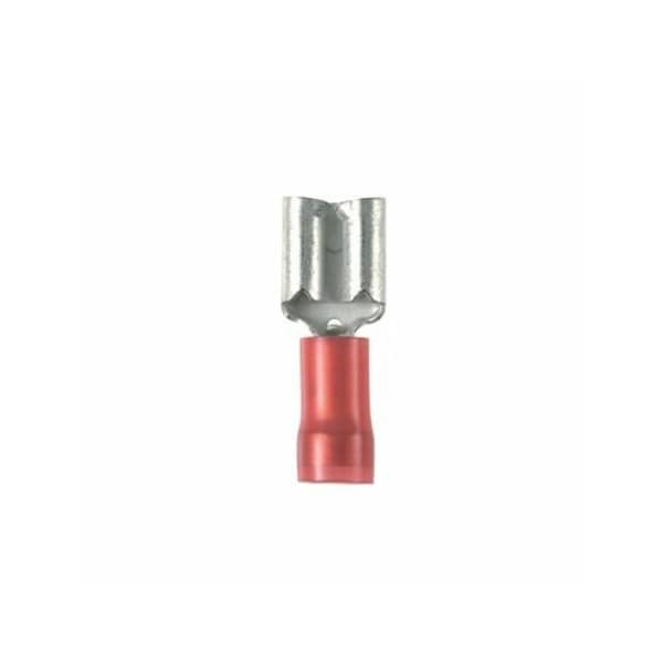Panduit Female Disconnect, Red, 22-18AWG, PK1000 - DNF18-250-M