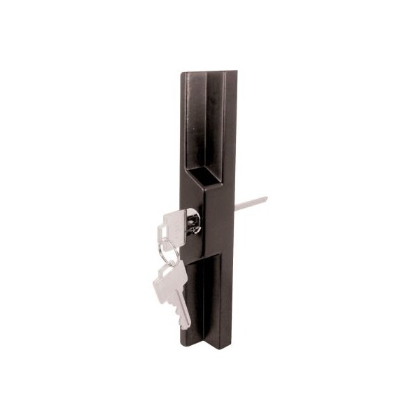Prime-Line Prime-Line Sliding Door Outside Pull, w/Key, Black Diecast,  - C 1139