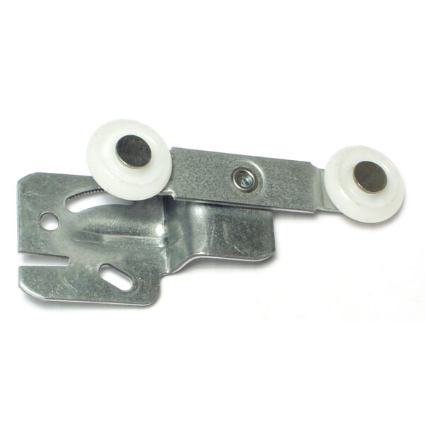 Midwest Fastener 1/2" Zinc Plated Steel Offset Side Double Wheel Hangers 4PK - 66041