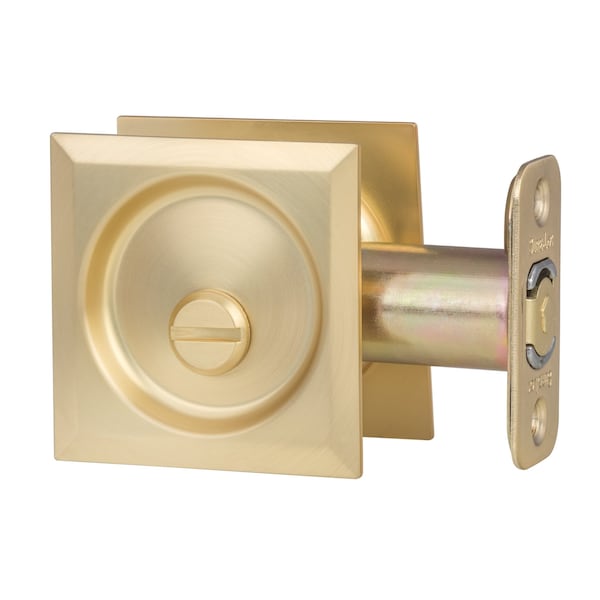 Sure-Loc Hardware Sure-Loc Hardware Square Pocket Door Pull, Privacy Satin Nickel - DP712 15