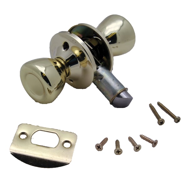 Ap Products AP Products 013-203 Passage Door Knob, Polished Brass - 013-203