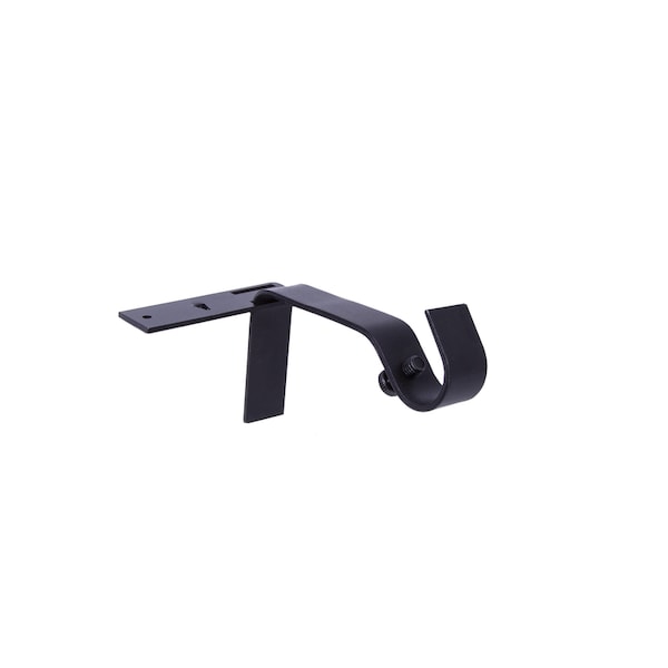 Fast Fit Kenney Fast Fit Matte Black Curtain Rod Bracket 5/8 in. L - KN76008