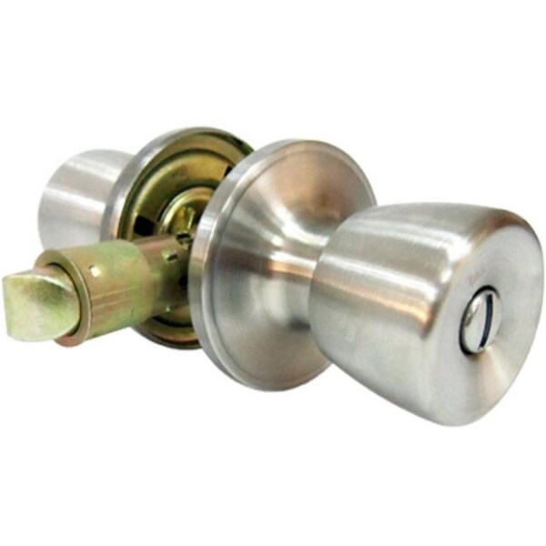 Taiwan Fu Hsing Industrial Taiwan Fu Hsing Industrial 221804 Tru-Guard Mobile Home Privacy Lockset; Stainless Steel - 221804