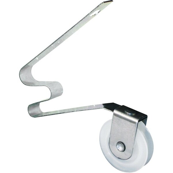 Prime-Line B 512 Roller Assembly, 1 in Dia Roller, 1/4 in W Roller, Steel, Gray, 2-Roller - B512