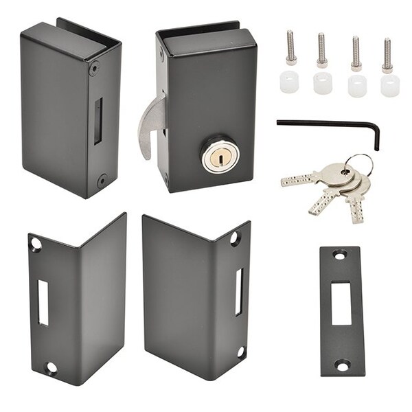 Cr Laurence Right Hand Sliding Glass Lock Matte Black - SGDLMBR
