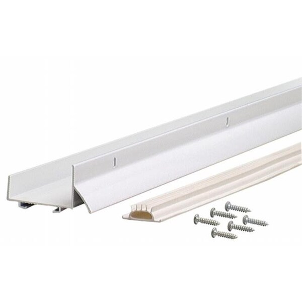 Homepage 36 in. White Aluminum & Vinyl Door Bottom Drip Cap - HO649107