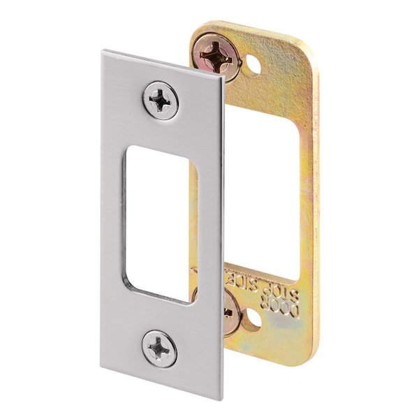 Prime-Line Prime-Line 2.75 in. H X 1.125 in. L Satin Nickel Steel Deadbolt Strike - E 2483