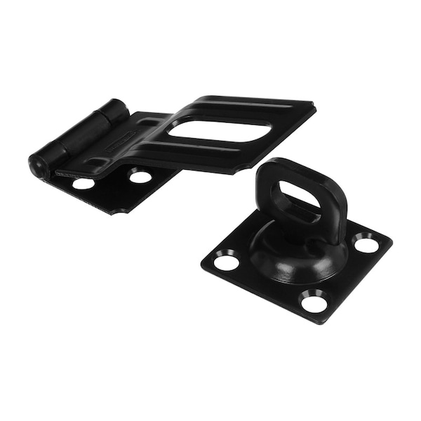 National Hardware National Hardware Black Steel 3-1/4 in. L Swivel Staple Safety Hasp 1 pk - N305-979