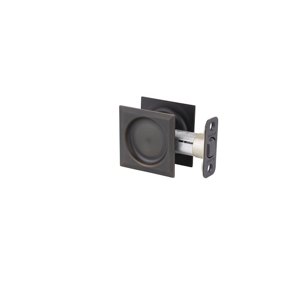 Kwikset Square Passage Pocket Door Lock Venetian Bronze Finish - 334SQT-11P