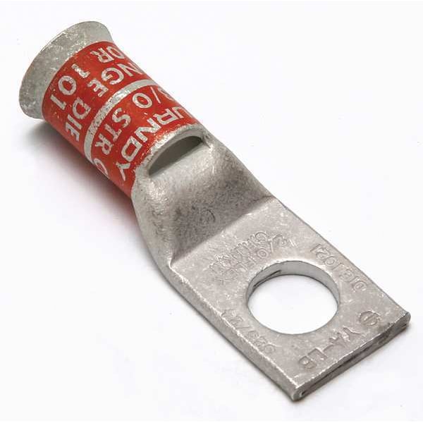 Burndy One Hole Lug Compress Connector, 2/0 AWG - YA27LB
