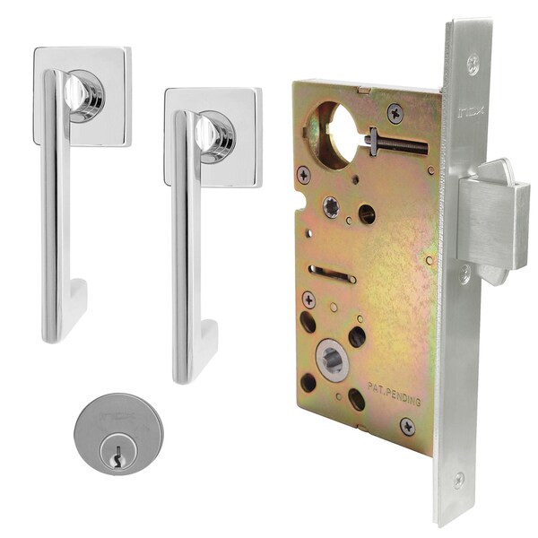 Inox 9570 Sliding Door Classroom 244 Twilight 2-1/2" Backset 32D LH - XGS244-PD9570A-32D-LH