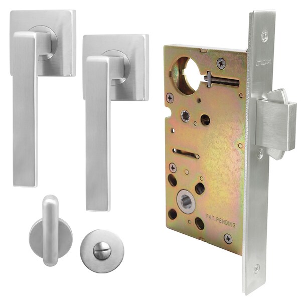 Inox 9540 Sliding Door Privacy 345 Tokyo 2-1/2" Backset 32D LH - XGS345-PD9540A-32D-LH