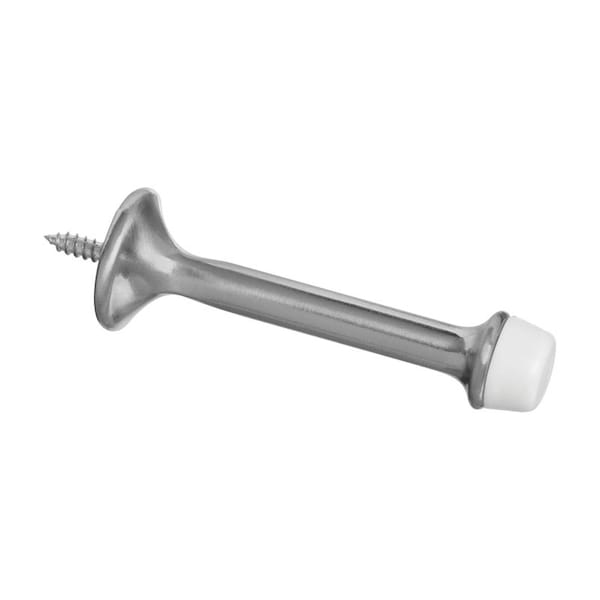 National Hardware National Hardware 3 in. L Zinc Satin Nickel Silver Rigid Door Stop Mounts to wall 1 in. - N325-464