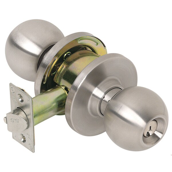 Tell Tell Cortland Satin Chrome Entry Door Knob 1-3/4 in. - CL100008