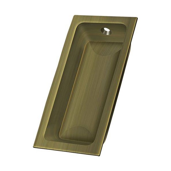 Deltana Flush Pull, Large, 3-5/8" X 1-3/4" X 1/2" Antique Brass - FP227U5