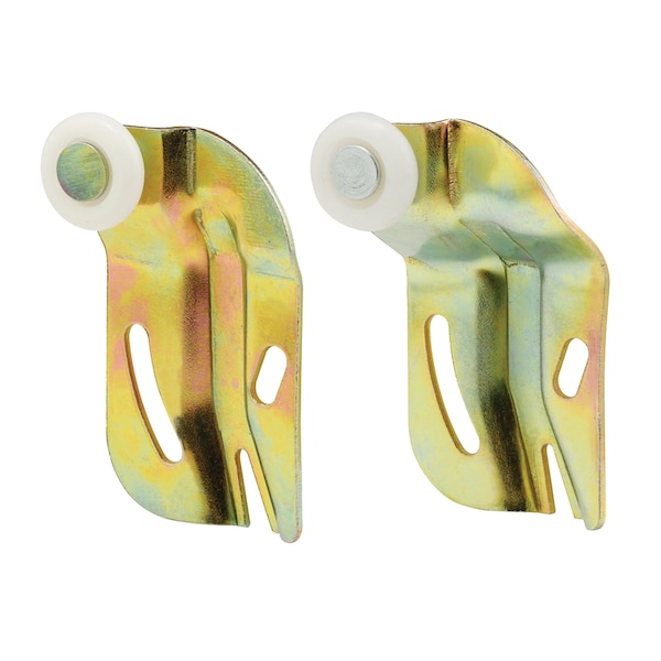 Prime-Line Sliding Closet Door Roller Kit, 3/4 in. Wheel Diameter, Convex (Round) - N 7541
