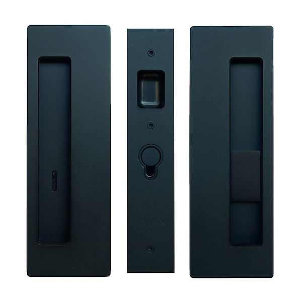 Richelieu CL400 Cavity Sliders Magnetic Pocket Door Handle, Privacy, Oil-Rubbed Bronze - CL400B0433