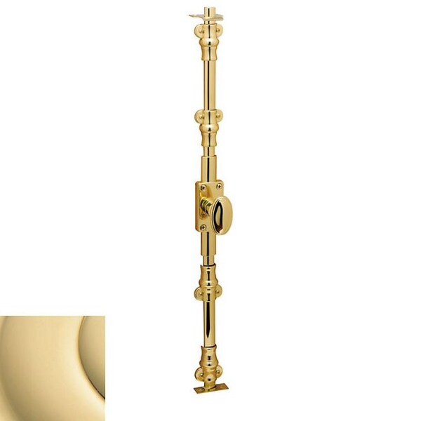Baldwin Ornamental Unlacquered Brass Cremone Bol - 8106.031.L8LK