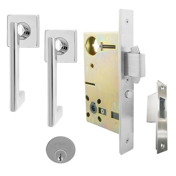 Inox 9670 Sliding Door Classroom 244 Twilight 2-1/2" Backset 32D RH - XGS244-PD9670A-32D-RH