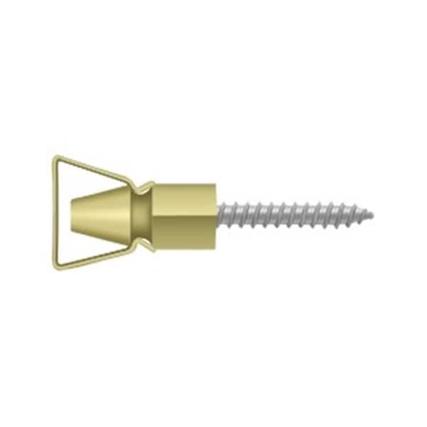 Deltana Deltana SDH101U3 1.25 in. Brass Shutter Door Holder; Polished Brass - SDH101U3