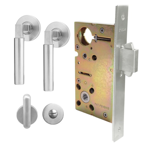 Inox 9540 Sliding Door Privacy 221 Aurora 2-1/2" Backset 32D RH - XGT221-PD9540A-32D-RH