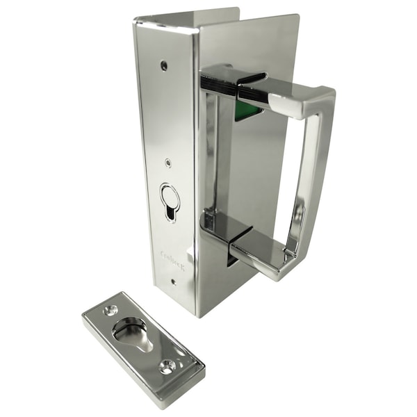 Richelieu CL400 Cavity Sliders Magnetic Pocket Door Handle, Privacy, Satin Nickel - CL406B0033