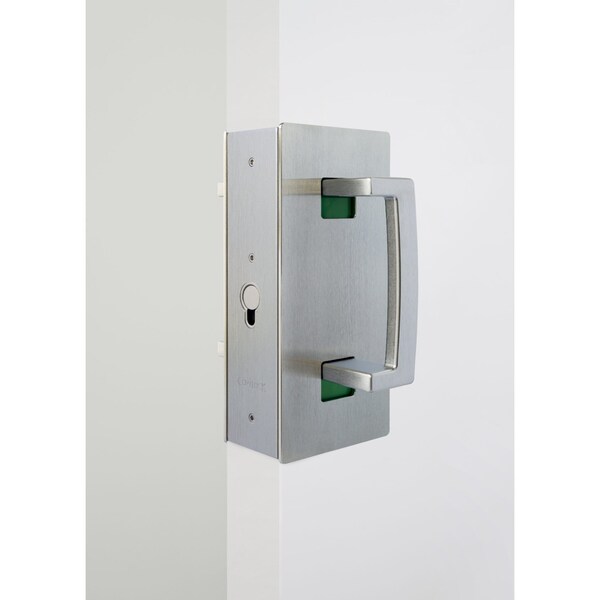 Richelieu CL400 Cavity Sliders Magnetic Pocket Door Handle, Privacy, Satin Nickel - CL406B0033