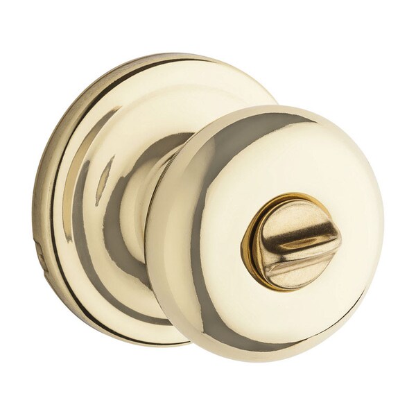 Kwikset Kwikset Juno Polished Brass Privacy Lockset 1.75 in. - 97300-827