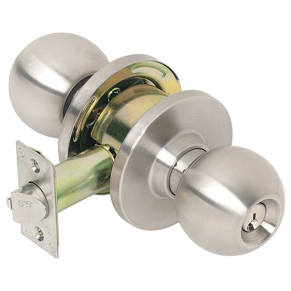 Tell Tell Cortland Satin Chrome Entry Lockset 1-3/4 in. - CL100009