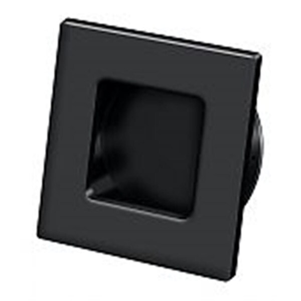 Patioplus 2.75 in. Heavy Duty Square Flush Pull, Paint Black - PA1647247