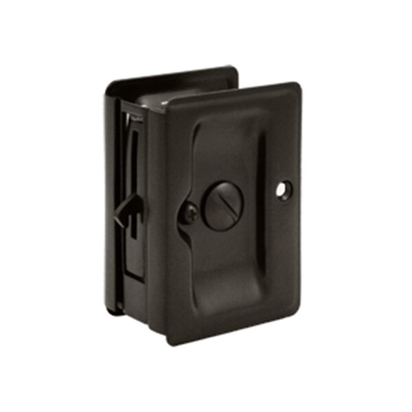 Dendesigns 3.25 x 2.25 in. Heavy Duty Adjustable Privacy Pocket Lock- Oil Rubbed Bronze - Solid - DE3239959